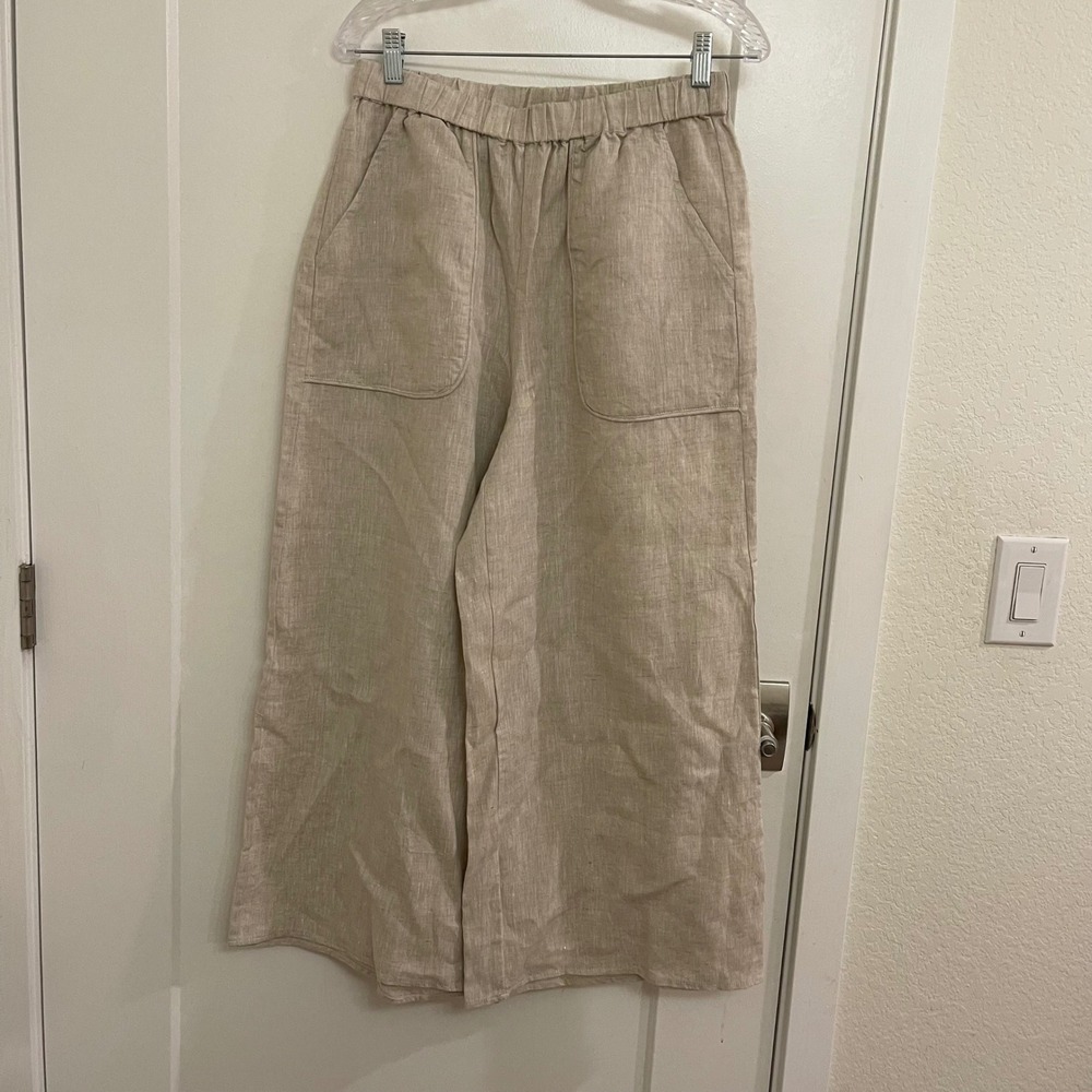 Lintico Linen Wide Leg Pants Chic Luxury Breathable New Coastal Beachy